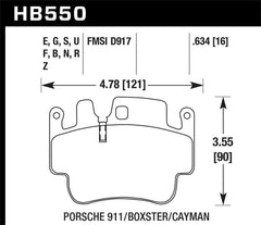 Kies-Motorsports Hawk Performance Hawk Porsche HPS Street Front Brake Pads