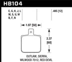 Kies-Motorsports Hawk Performance Hawk Sierra/Outlaw/Wilwood Blue 9012 Race Brake Pads