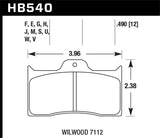 Kies-Motorsports Hawk Performance Hawk Wilwood 7112 Caliper DTC-70 Brake Pads