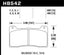 Kies-Motorsports Hawk Performance Hawk Wilwood 7816 Blue 9012 Race Brake Pads
