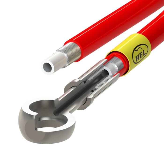 Kies-Motorsports Hel BMW 3 Series F80 M3 Front Caliper Conversion Brake Lines HEL Stainless Steel Braided