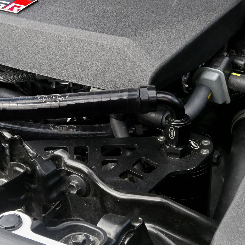 Kies-Motorsports HEL Performance USA B2B HEL Direct Fit Oil Catch Can Kit for Toyota GR Yaris (2020-)