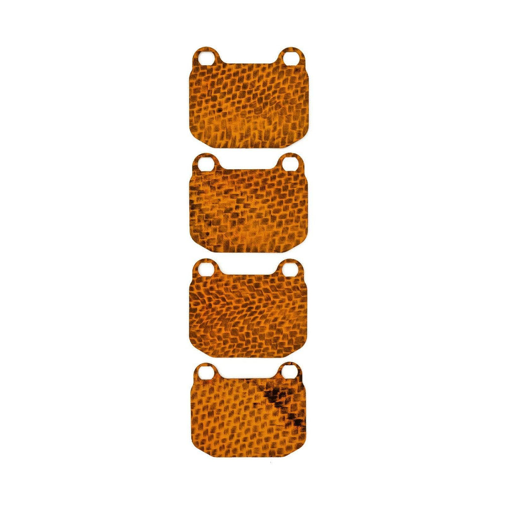 Kies-Motorsports HEL Performance USA B2B HEL Performance Carbon Fiber Brake Pad Shims for Mitsubishi Lancer Evo 6 and 7 with Brembo calipers 1999-on