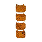 Kies-Motorsports HEL Performance USA B2B HEL Performance Carbon Fiber Brake Pad Shims for Mitsubishi Lancer Evo 6 and 7 with Brembo calipers 1999-on