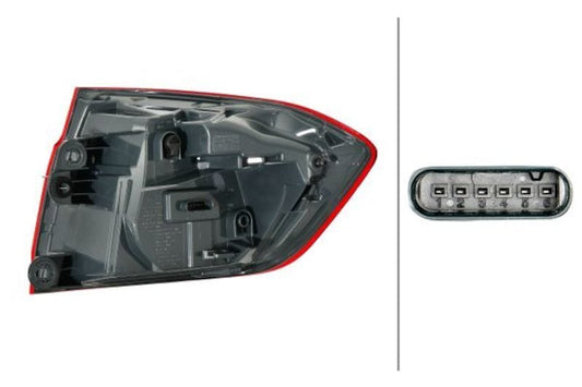Kies-Motorsports Hella Hella 2014-2019 BMW 320i M3 Left Tail Light