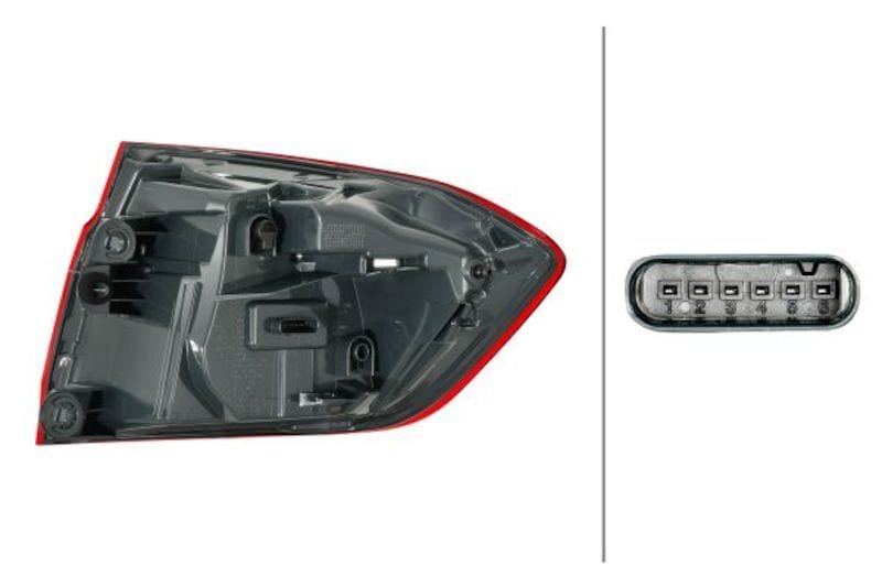 Hella 2017-2019 BMW 320i Left Tail Light Secondary image