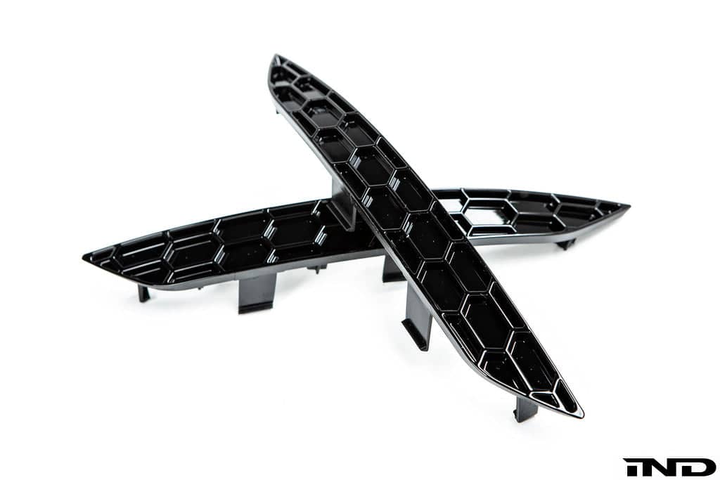 Kies-Motorsports IND Distribution Acexxon B9 A5 / S5  Rear Reflector Insert Set - Honeycomb Gloss Black
