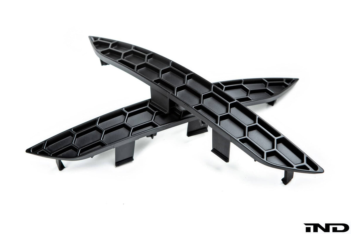 Kies-Motorsports IND Distribution Acexxon B9 A5 / S5  Rear Reflector Insert Set - Honeycomb Matte Black