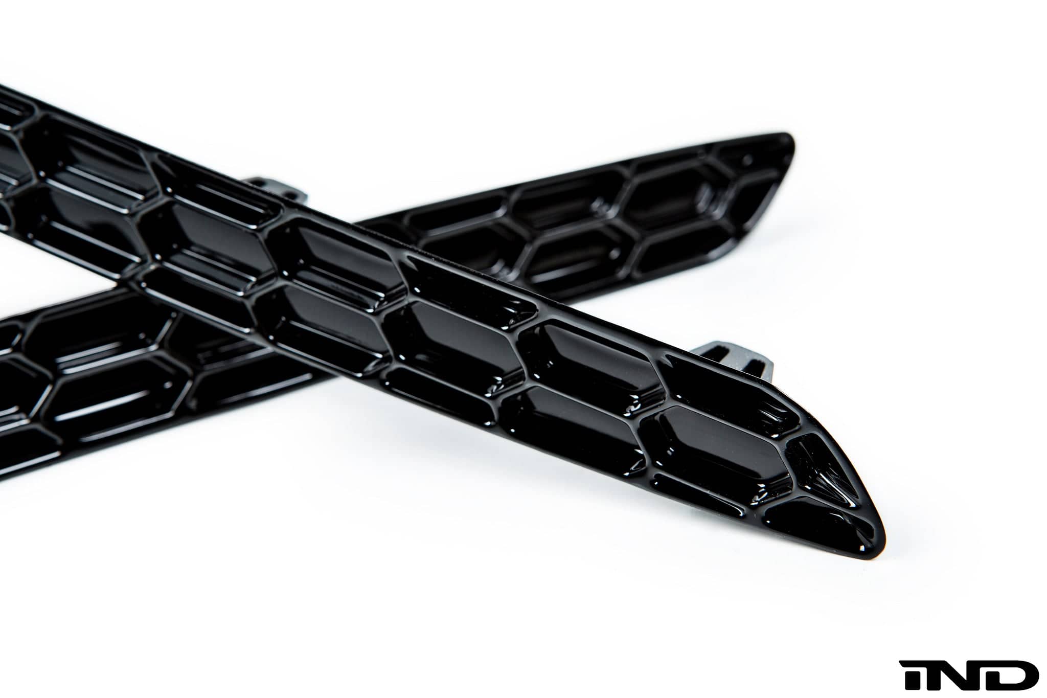 Kies-Motorsports IND Distribution Acexxon F87 M2 Rear Reflector Insert Set - Honeycomb Gloss Black