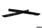 Kies-Motorsports IND Distribution Acexxon F8X M3 / M4 Rear Reflector Insert Set - Honeycomb Gloss Black