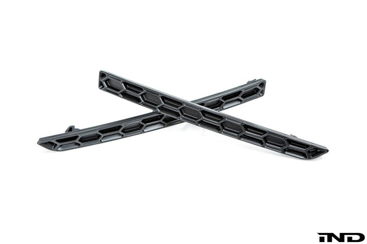 Kies-Motorsports IND Distribution Acexxon F8X M3 / M4 Rear Reflector Insert Set - Honeycomb Matte Black