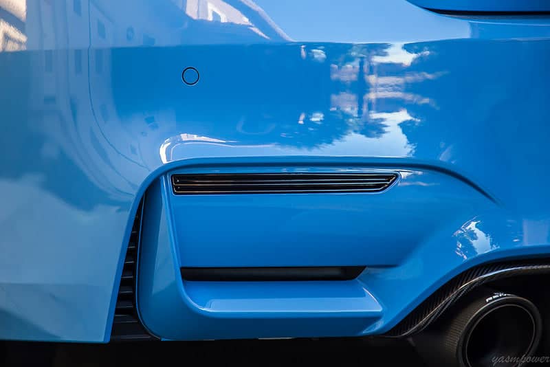 Kies-Motorsports IND Distribution Acexxon F8X M3 / M4 Rear Reflector Insert Set - Horizontal Slat Gloss Black