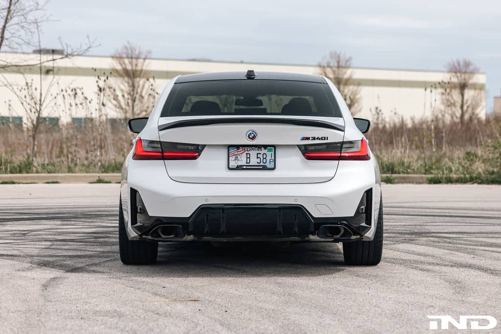 Kies-Motorsports IND Distribution Acexxon G20 3-Series LCI M-Sport Rear Reflector Insert Set - Honeycomb