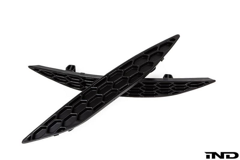 Kies-Motorsports IND Distribution Acexxon MK7 Golf GTI Rear Reflector Insert Set - Honeycomb Gloss Black