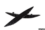Kies-Motorsports IND Distribution Acexxon MK7 Golf GTI Rear Reflector Insert Set - Honeycomb Gloss Black