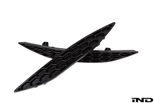 Kies-Motorsports IND Distribution Acexxon MK7 Golf GTI Rear Reflector Insert Set - Honeycomb Gloss Black
