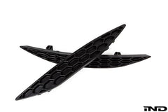 Kies-Motorsports IND Distribution Acexxon MK7 Golf GTI Rear Reflector Insert Set - Honeycomb Gloss Black