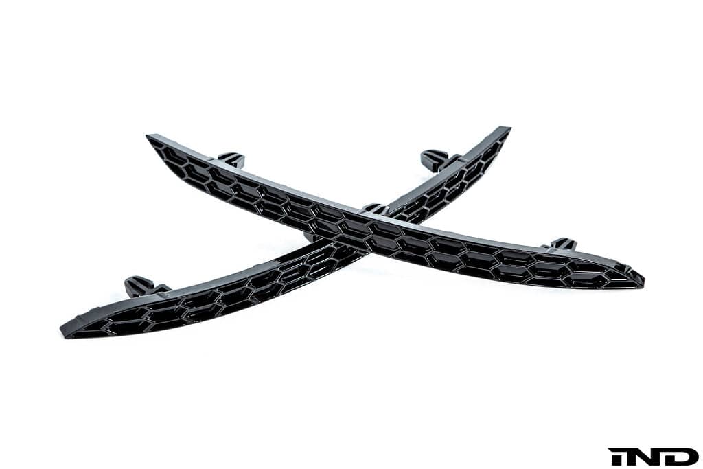 Kies-Motorsports IND Distribution Acexxon MK8 Golf GTI / Golf R Rear Reflector Insert Set - Honeycomb Gloss Black (R18-10-2)