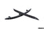 Kies-Motorsports IND Distribution Acexxon MK8 Golf GTI / Golf R Rear Reflector Insert Set - Honeycomb Matte Black (R18-10-1)