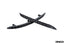 Kies-Motorsports IND Distribution Acexxon MK8 Golf GTI / Golf R Rear Reflector Insert Set - Honeycomb Matte Black (R18-10-1)