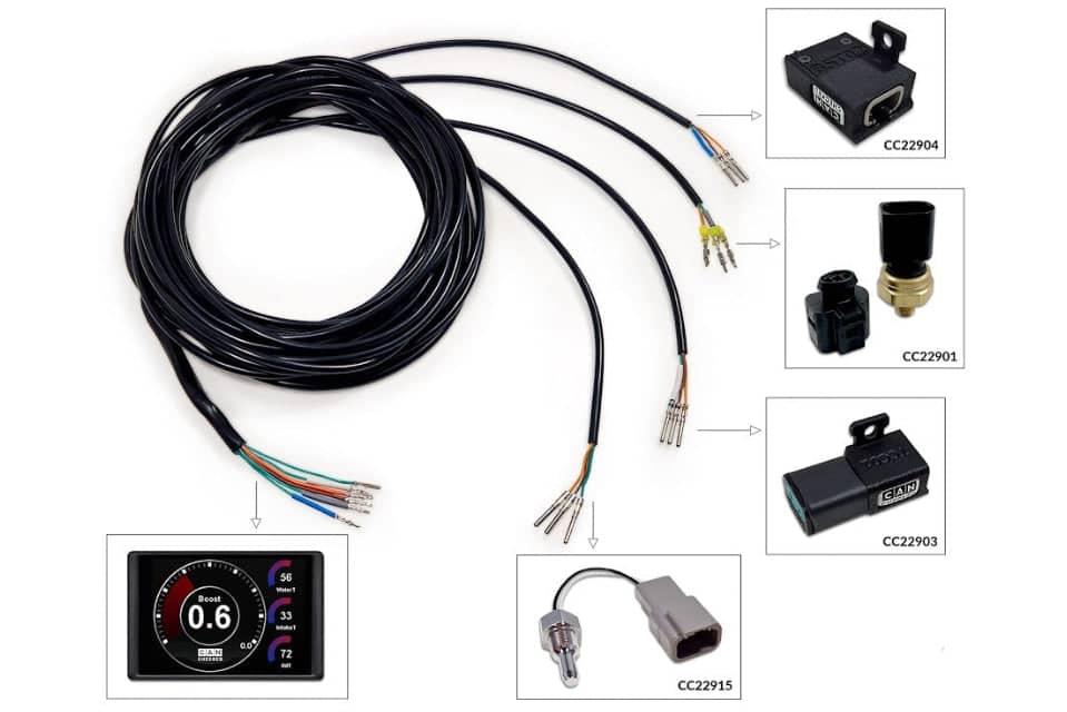 Kies-Motorsports IND Distribution CANchecked ANC04 Compatible Harness - Expanded Sensor Support