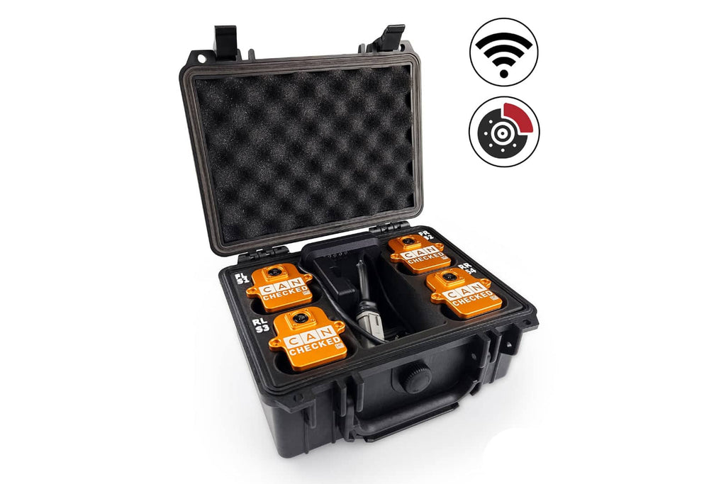 Kies-Motorsports IND Distribution CANchecked BMU04 Brake Temperature Monitoring Set - Wireless and Charging Box