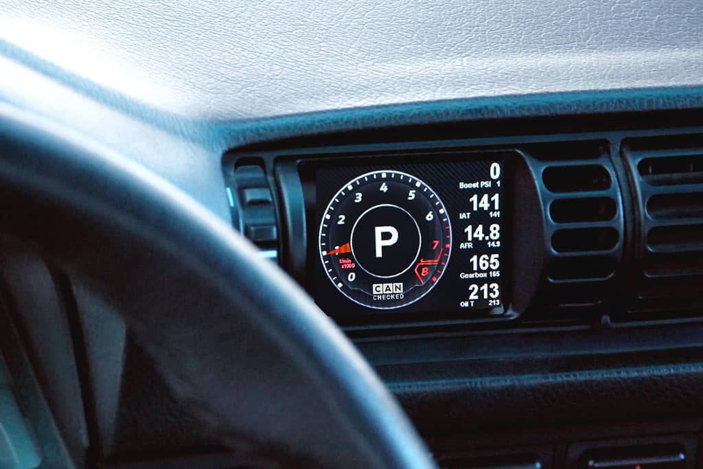 Kies-Motorsports IND Distribution CANchecked E30 M3 / 3-Series MFD28 Multi Function Display | 2.8" Gen2 (LHD)