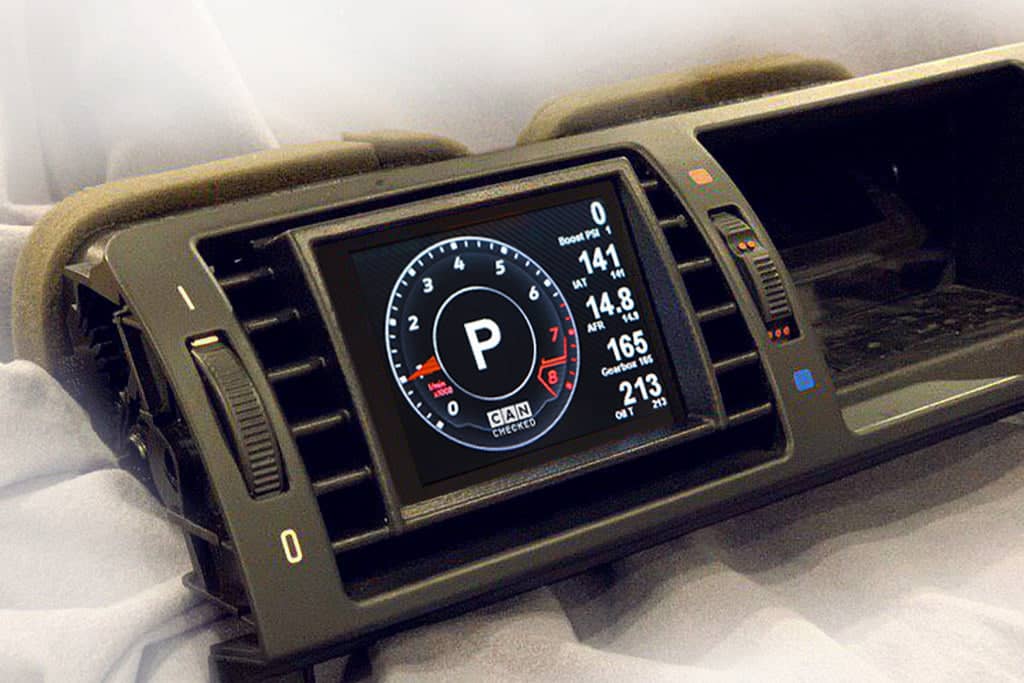 Kies-Motorsports IND Distribution CANchecked E46 M3 / 3-Series MFD28 Multi Function Display | 2.8" Gen2 (LHD)