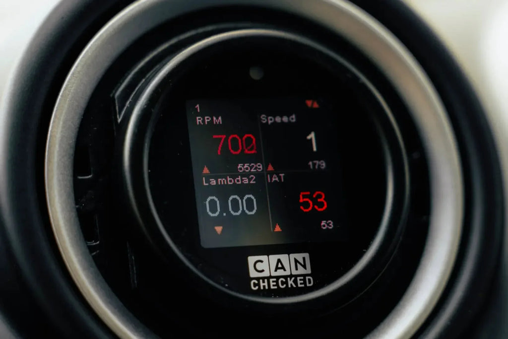 Kies-Motorsports IND Distribution CANchecked Ford MK5 / MK6 / MK7 Fiesta MFD15 Multi Function Display | 1.5" Gen2 (LHD)