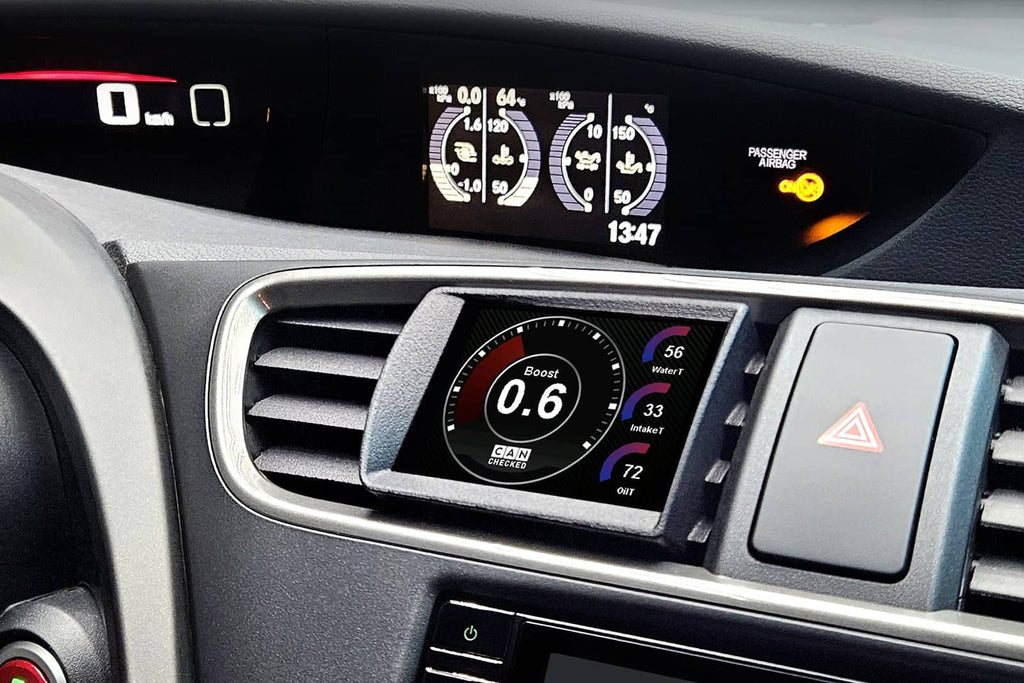 Kies-Motorsports IND Distribution CANchecked Honda FK2 Civic MFD32 Multi Function Display | 3.2" Gen2 (LHD)