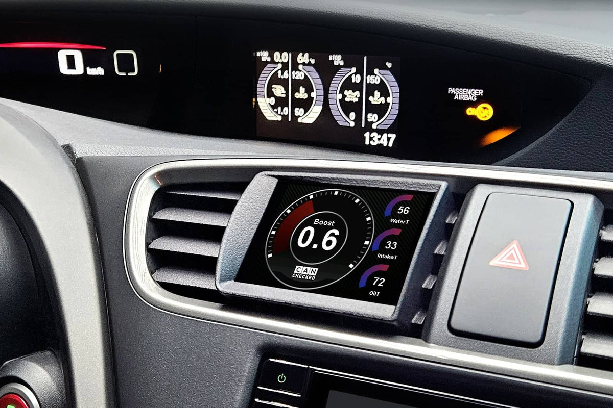 Kies-Motorsports IND Distribution CANchecked Honda FK2 Civic MFD32 Multi Function Display | 3.2" Gen2 (LHD)