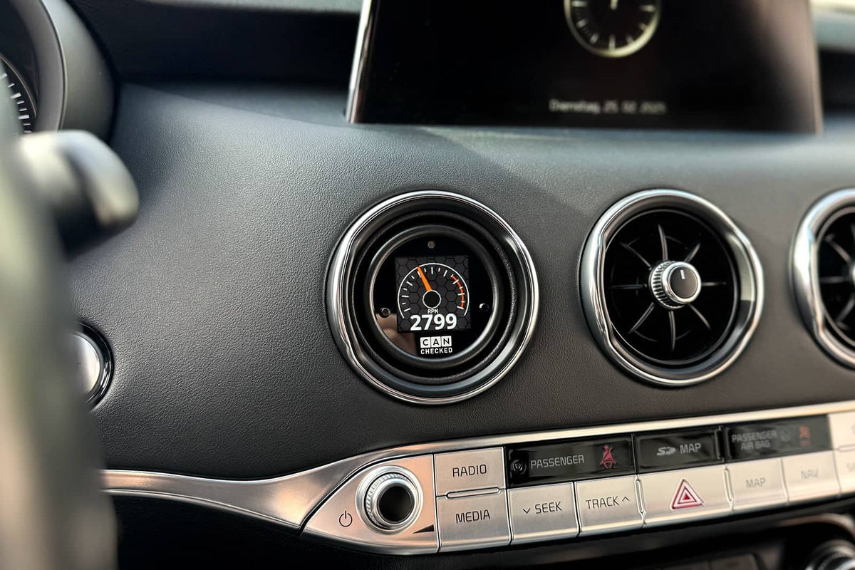 Kies-Motorsports IND Distribution CANchecked Kia Stinger MFD15 Multi Function Display | 1.5" Gen2 (LHD/RHD)