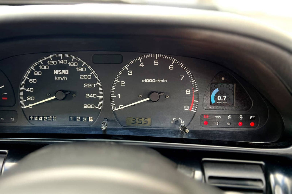 Kies-Motorsports IND Distribution CANchecked Nissan 200SX S13 MFA2.0 Multi Function Display | 1.5" Gen2 Cluster Install (LHD/RHD)