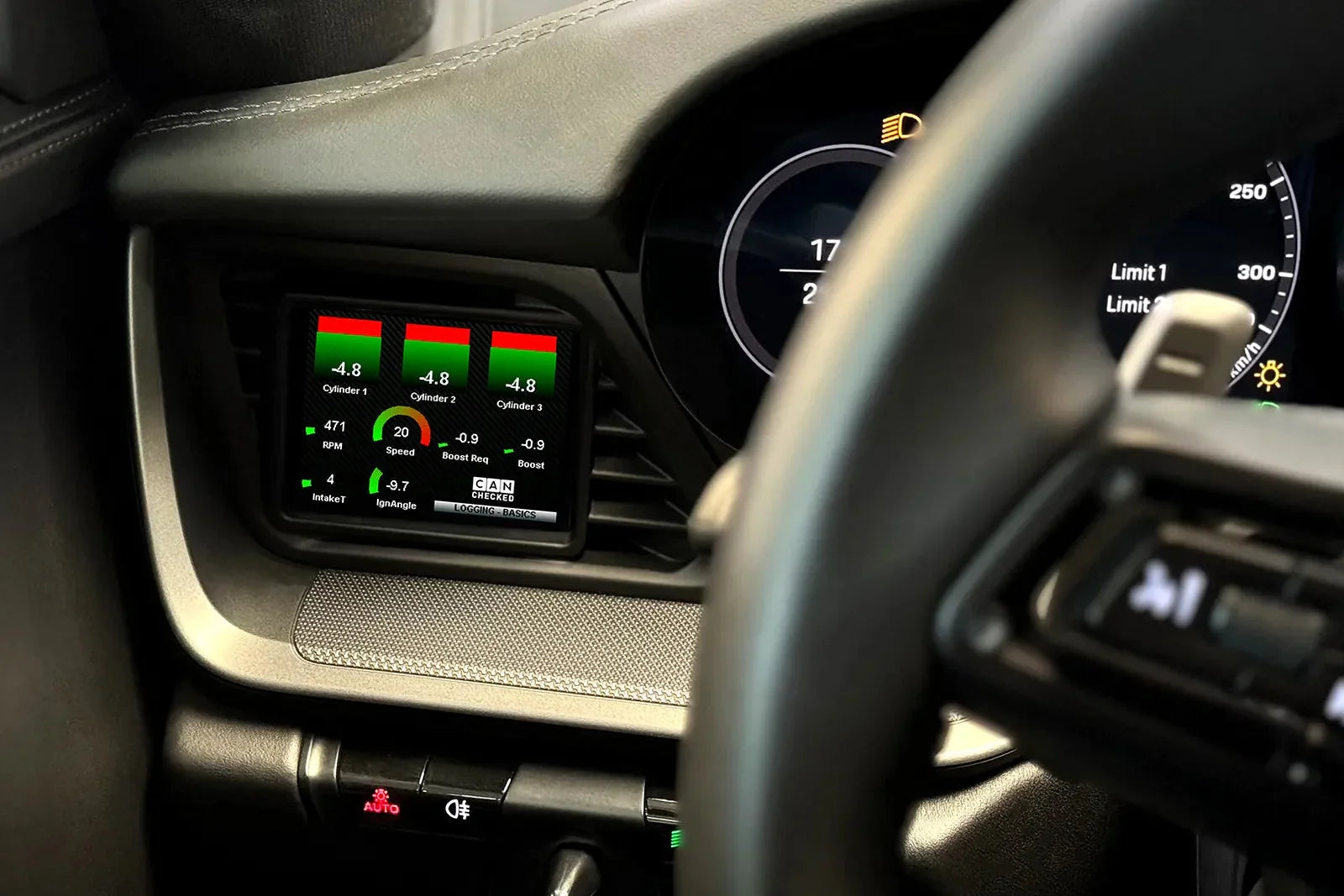 Kies-Motorsports IND Distribution CANchecked Porsche 992 911 MFD32 Multi Function Display | 3.2" Gen2 (LHD)