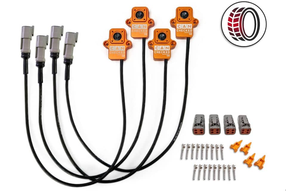 Kies-Motorsports IND Distribution CANchecked TMC04 Tire Temperature Monitoring Set - Wired