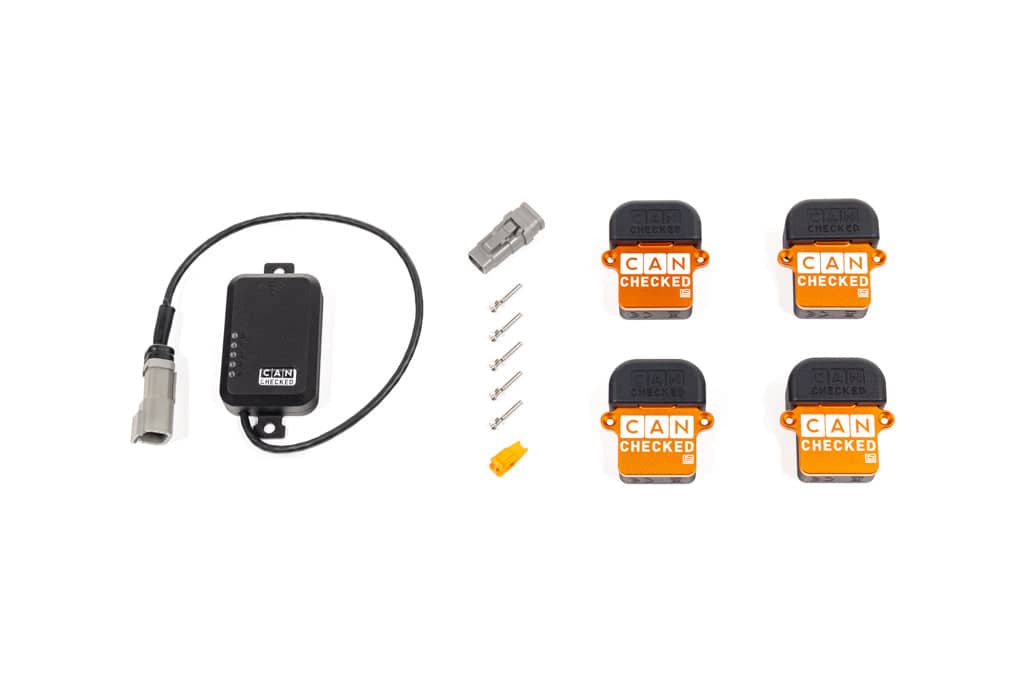 Kies-Motorsports IND Distribution CANchecked TMU04 Tire Temperature Monitoring Set - Wireless and Charging Box