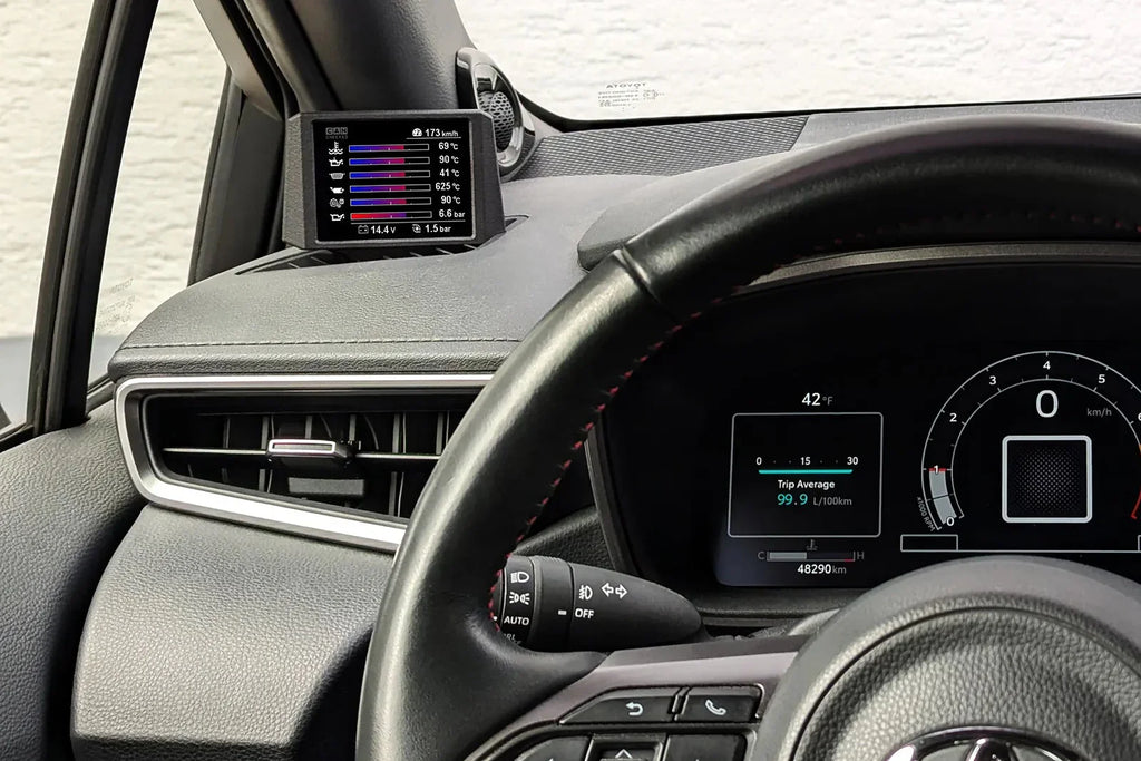 Kies-Motorsports IND Distribution CANchecked Toyota E210 Corolla MFD28 Multi Function Display | 2.8" Gen2 (LHD)