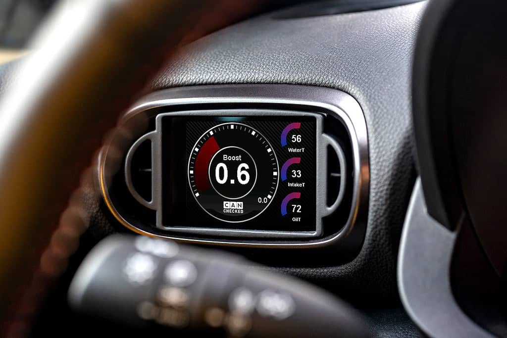 Kies-Motorsports IND Distribution CANchecked Toyota XP210 Yaris MFD32 Multi Function Display | 3.2" Gen2 (LHD) - For Standalone ECU