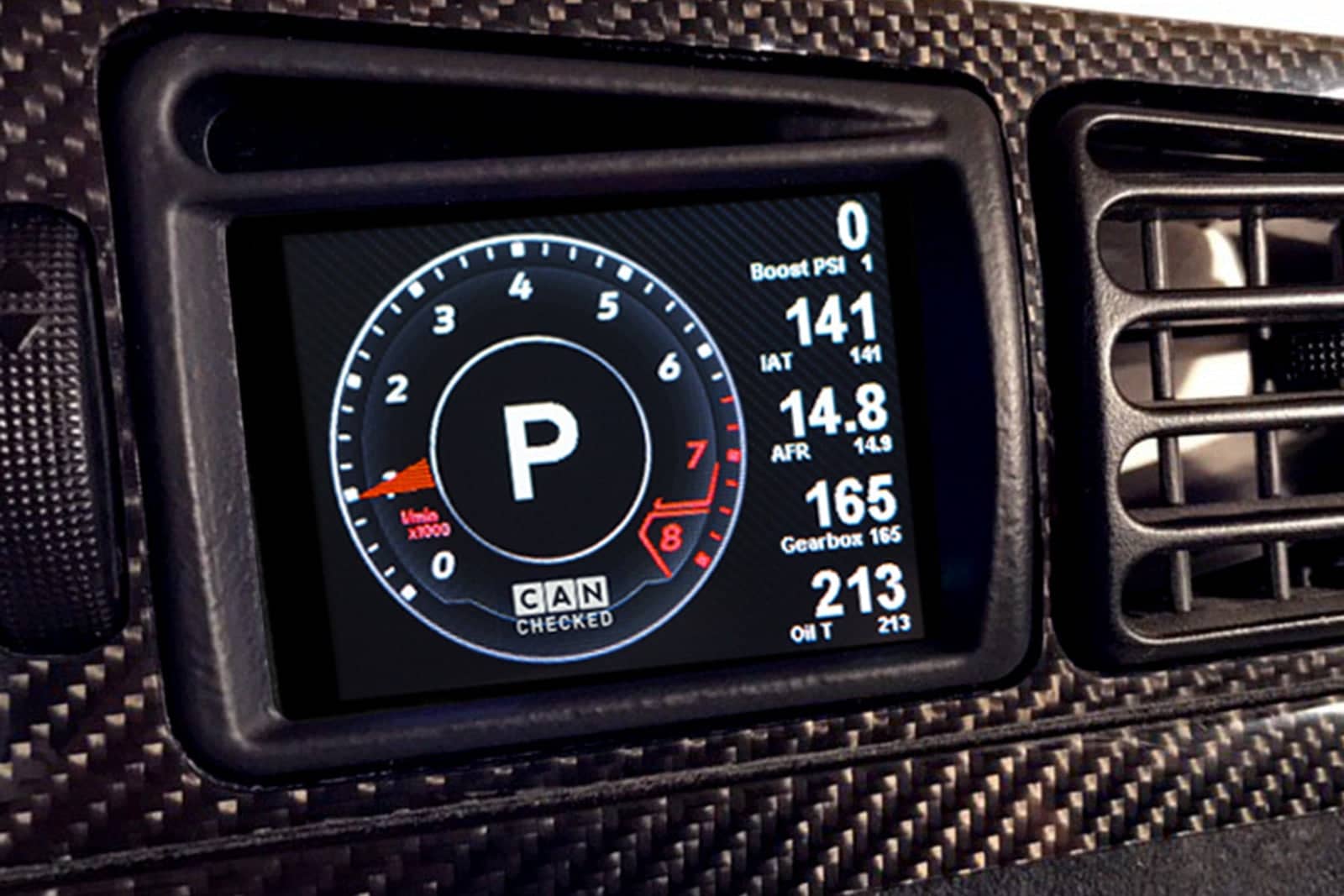 Kies-Motorsports IND Distribution CANchecked VW Corrado Facelift MFD28 Multi Function Display | 2.8" Gen2 (LHD)