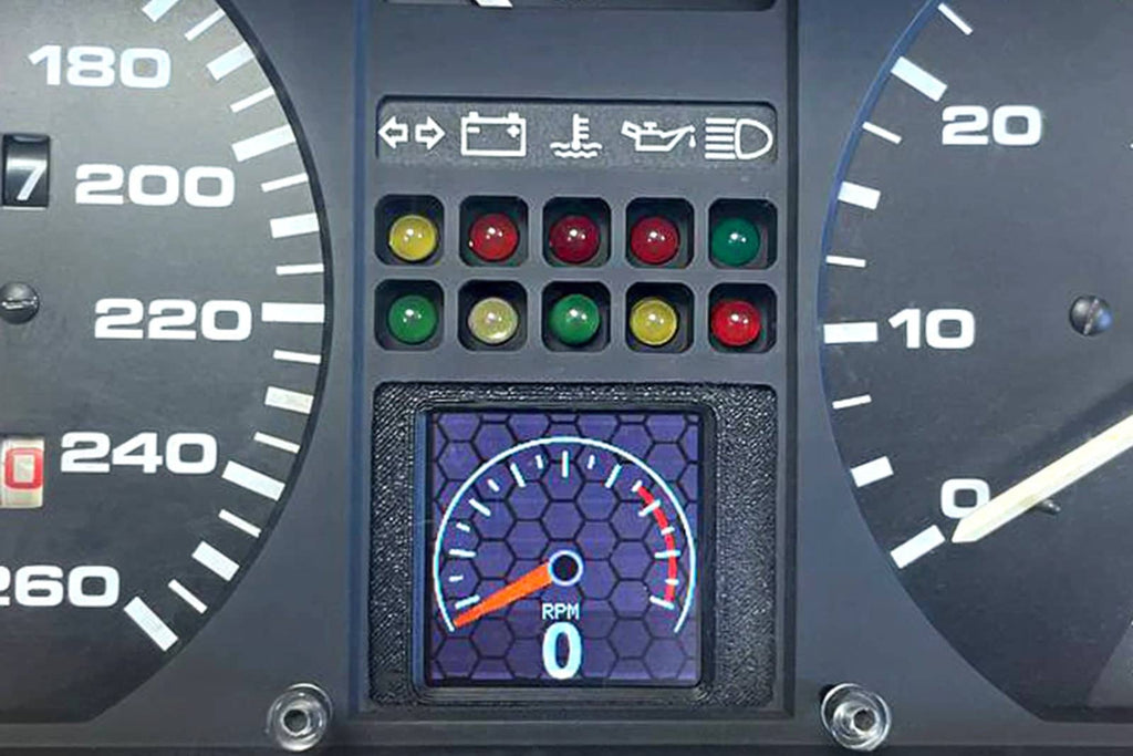 Kies-Motorsports IND Distribution CANchecked VW MK1 / MK2 Golf MFA2.0 Multi Function Display | 1.5" Gen2 Cluster Install (LHD/RHD)