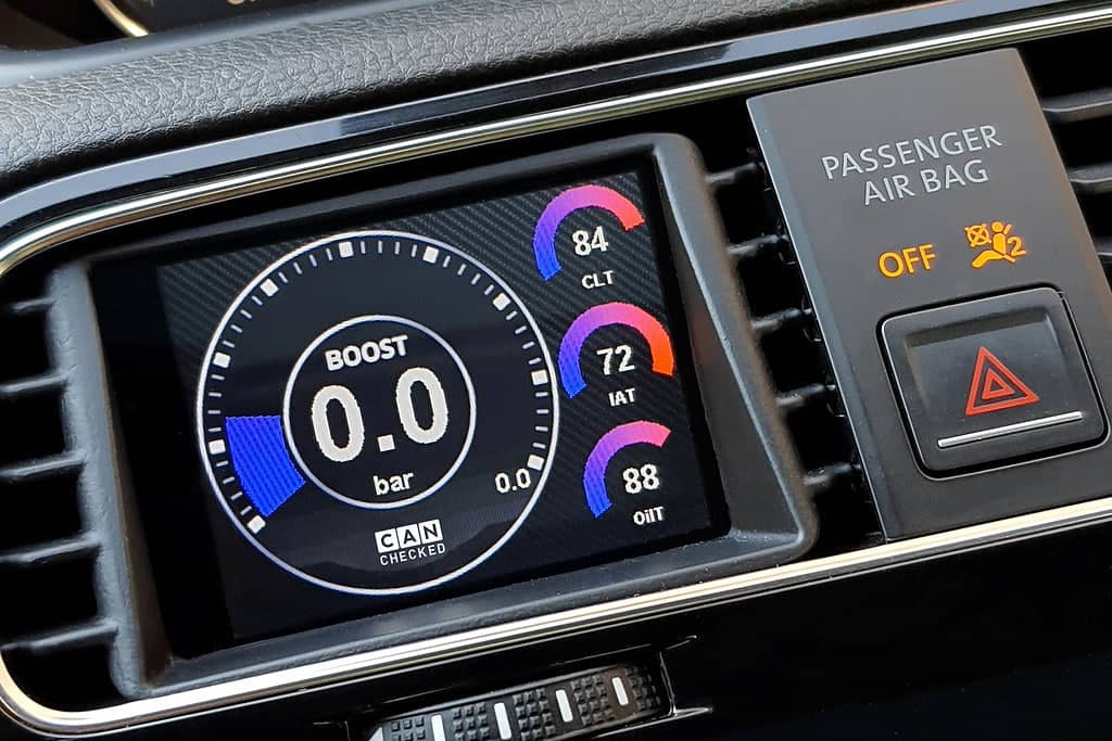 Kies-Motorsports IND Distribution CANchecked VW MK3 Scirocco Facelift MFD28 Multi Function Display | 2.8" Gen2 (LHD)
