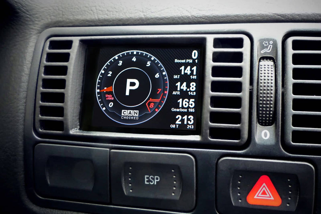 Kies-Motorsports IND Distribution CANchecked VW MK4 Golf Pre-Facelift MFD28 Multi Function Display | 2.8" Gen2 (LHD/RHD)