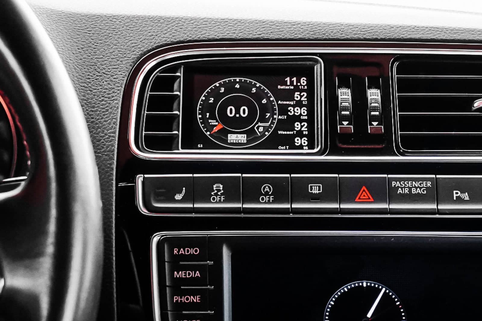 Kies-Motorsports IND Distribution CANchecked VW MK5 Polo GTI MFD32 Multi Function Display | 3.2" Gen2 (LHD)