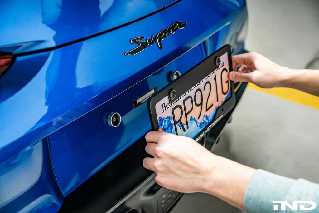 Kies-Motorsports IND Distribution Carbonex A9X GR Supra Magnetic Rear License Plate Mount
