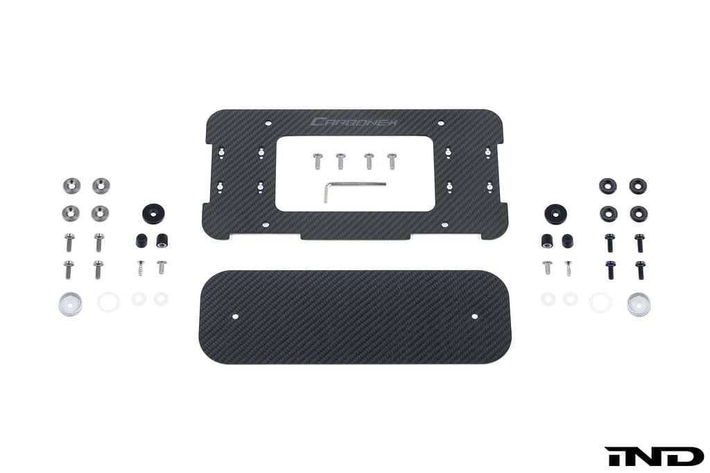 Kies-Motorsports IND Distribution Carbonex A9X GR Supra Magnetic Rear License Plate Mount Full Kit / Stainless Steel