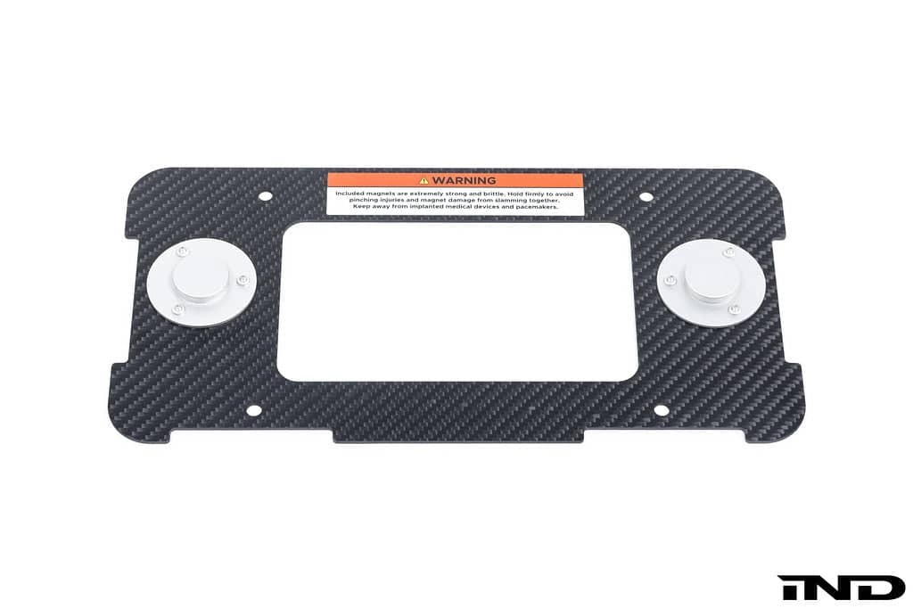 Kies-Motorsports IND Distribution Carbonex BMW Magnetic Rear License Plate Mount Add-On Plate Mount Only (No Trunk Hardware) / Stainless Steel