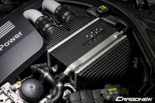 Kies-Motorsports IND Distribution Carbonex F8X (S55) Carbon Charge Cooler Cover - Engraved