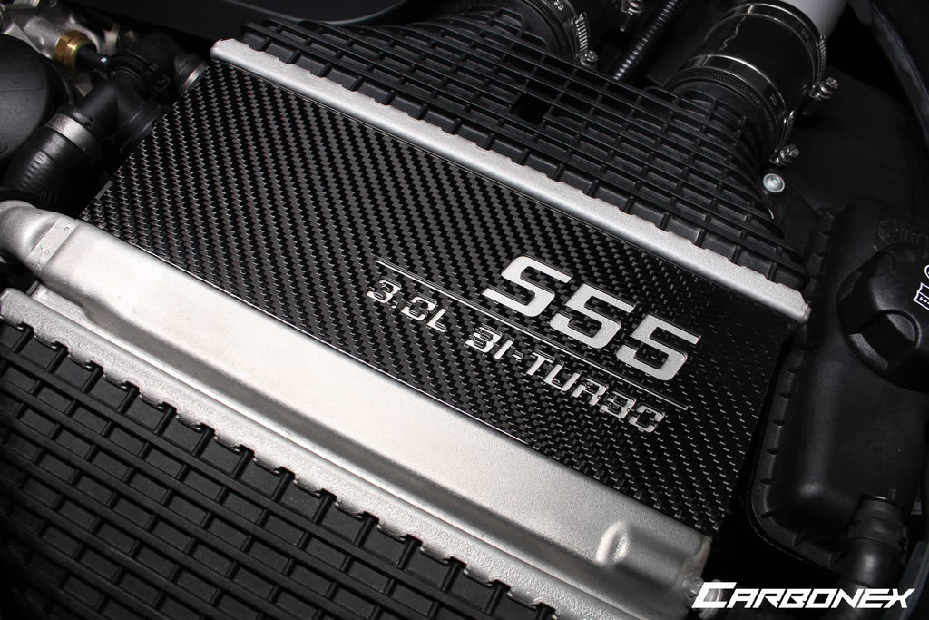 Kies-Motorsports IND Distribution Carbonex F8X (S55) Carbon Charge Cooler Cover - Engraved