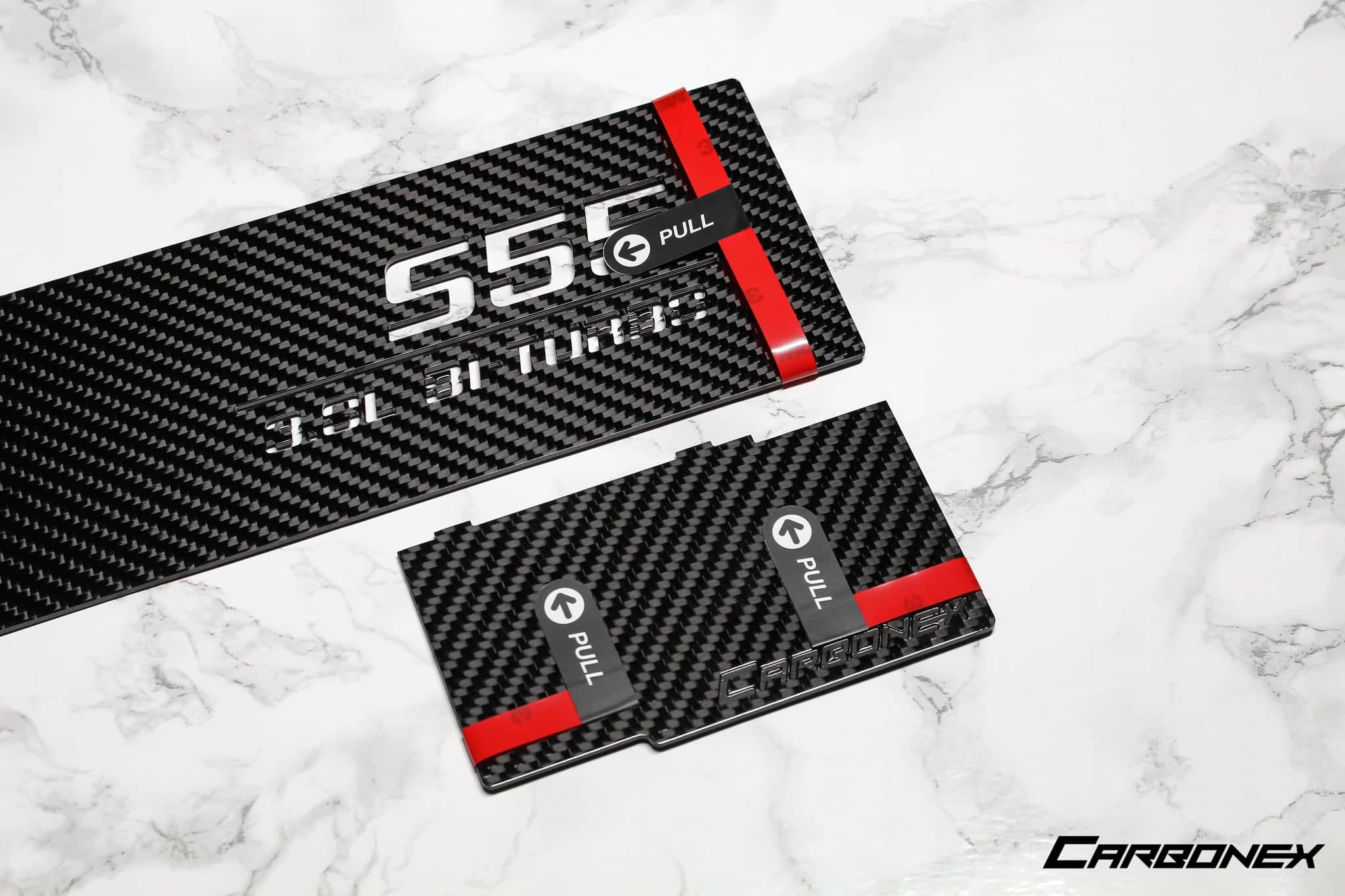 Kies-Motorsports IND Distribution Carbonex F8X (S55) Carbon Charge Cooler Cover - Engraved
