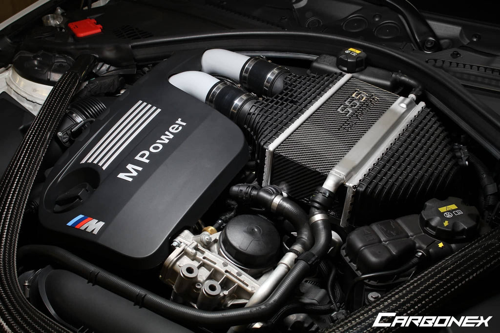 Kies-Motorsports IND Distribution Carbonex F8X (S55) Carbon Charge Cooler Cover - Engraved